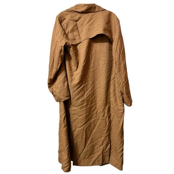 Partow Trench Coat Meadow Wool Silk Size 2 Retailed $2995 - Picture 4 of 6